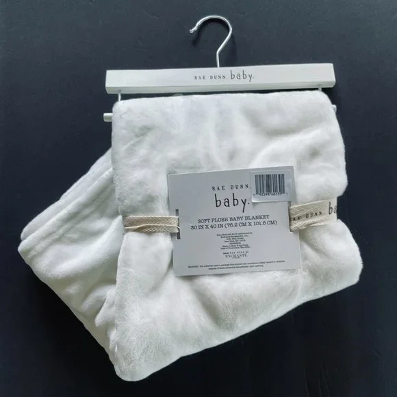 RAE DUNN BABY Plush Nursery "Lil Man" Blanket NWT - Picture 6 of 6